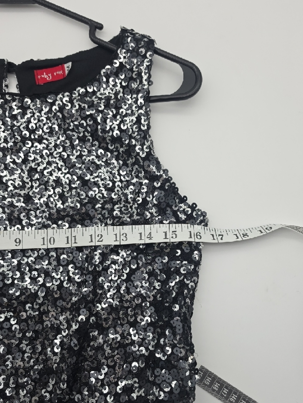 Ruby Rox Silver Sequin Mini Dress - Picture 8 of 9